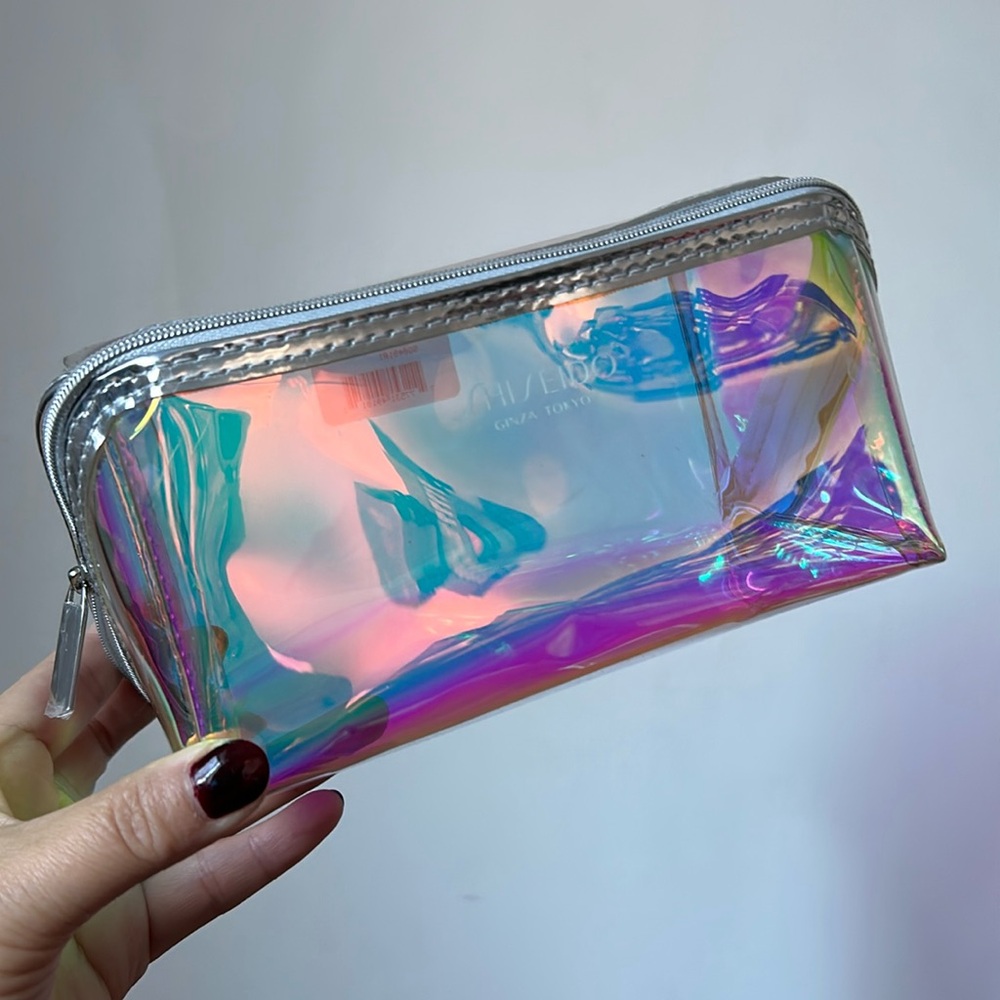 Shiseido plastic cosmetic bag
